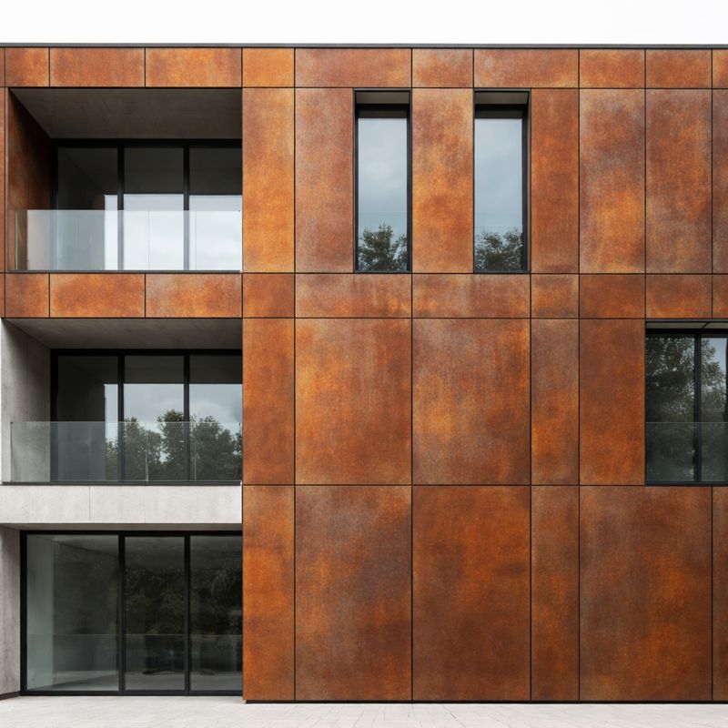 Cortenstaal gevelbekleding inspiratie 1