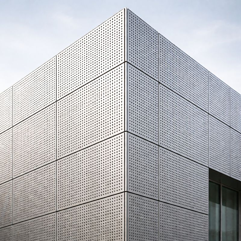 Geperforeerd metaal gevelbekleding inspiratie 2
