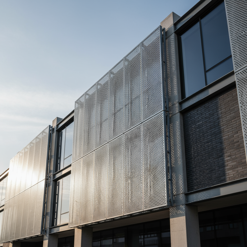 Geperforeerd metaal gevelbekleding inspiratie 2