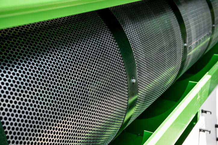 Industriële zeeftrommel van geperforeerd metaal
